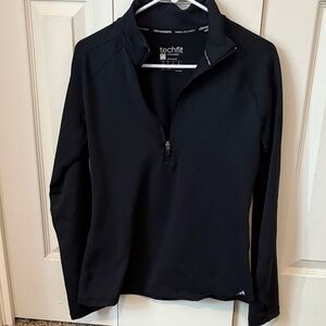 Adidas Black Techfit Half-Zip Top